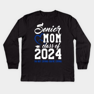 Class of 2024 Senior Gifts Funny Senior Mom Kids Long Sleeve T-Shirt